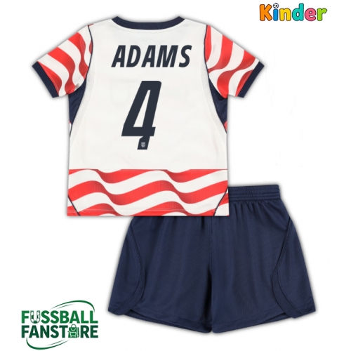 Vereinigte Staaten Tyler Adams #4 Replik Heimtrikot Kinder WM 2026 Kurzarm (+ Kurze Hosen)